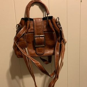 Brown 3 strap purse